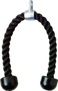 YUKI Black Color Bisecps, Triceps Rope Triceps Bar