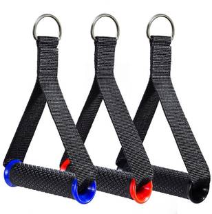 HACKERX 6 Resistance Bands Grips Fitness Handle Cable Pulley System Exercise Handles Multi-training Bar
