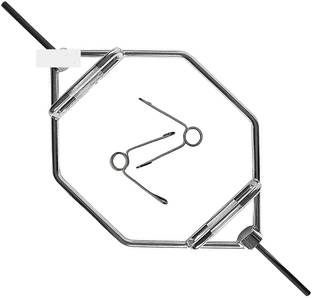 ISHAN SPORTS Combo: Triceps Rope, Straight Lat Bar, V Handle, Seated Rowing Handle, S-Lock Multi-training Bar
