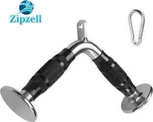 Zip Zell V Handle with snap hook, V - Grip Handle for Exercise, Gym Machine ( Pipe ) Triceps Bar