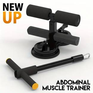 Shopeleven Sit Up Bar, Portable Sit Up Equipment with Strong Suction Cups with toning tube Sit-up Bar