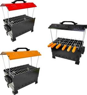 WELLBERG 2-in-1 1200W BBQ Smoker for Barbecue Parties, Indoor Cooking Charcoal & Electric Grill