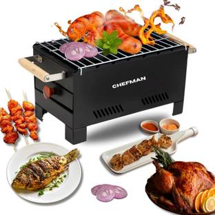 Chefman Outdoor Coal Barbeque Griller for Cooking Healthy Meals and Party Grilling Fun Charcoal Grill