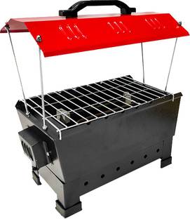 WELLBERG 2-in-1 1200W BBQ Barbecue Design for Grilled Chicken, Fish Cooking Charcoal & Electric Grill