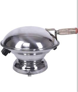 REGILLER Aluminum Tandoor Bati Maker Baking Oven, Gas Tandoor, Barbecue Grill Food Oven Outer Door Gla...