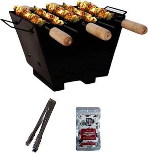 Peng Essentials FireTabletop Barbeque Set with Basic Accessories Charcoal Grill