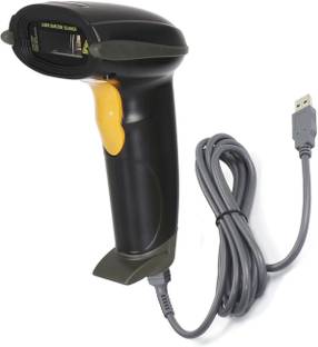 GOBBLER Professional 1D Barcode Scanner Laser High-Speed USB Wired Reader - Black 1D Wired Barcode Scanner Laser Barcode Scanner