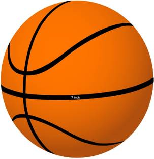 JIYAENTERPRISES 1PCS 7 Inch Basket Ball Match Ball for Indoor & Outdoor Games & Training Basketball Ring