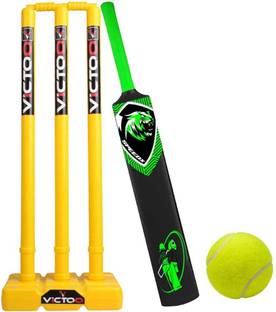 VICTOO Cricket Wickets , Cricket Stump Full Size With Plastic Bat Kit