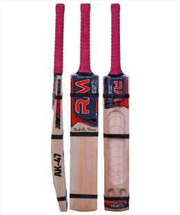 RUDRAYM RM AK-47 Double Blade Scoop Tennis With Toe Kashmir Willow Cricket  Bat For 15+ Yrs