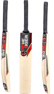 XTROKE The Tiger Edition Premium Willow Cricket Bat For Adv Play Superb Handle &Balance Poplar Willow Cricket  Bat For 15+ Yrs