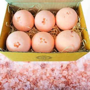 Aaranyam Detoxifying Himalayan Pink salt Fizzy Aromatic Bath Bomb