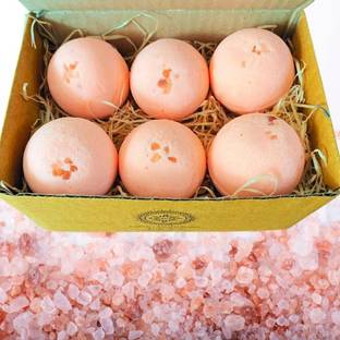 Aaranyam Detoxifying Himalayan Pink salt Fizzy Aromatic Bath Bomb