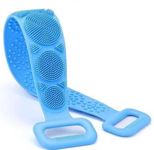 VILFLY Body Back Scrubber Dual Side Bathing & Shower Brush Belt (Multi Color )