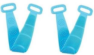 amesco Silicone Back Scrubber Belt Soft Body Massage Cleaning Exfoliating Bath Brush