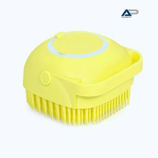 AnjaniputrA Silicone Body Massage Bath Brush with Soap Dispenser |Silicon Body Back Scrubber