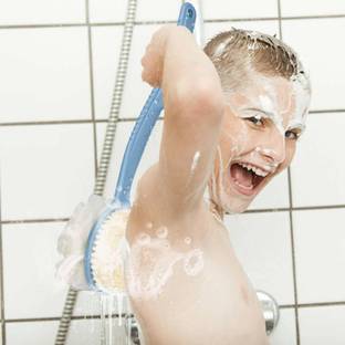 pawan_co Body Brush Back Scrubber for Shower Bath Back Scrubber with Soft Loofah