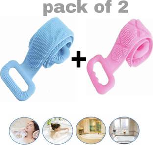Pitsra Silicone Bath brush body Back Scrubber Bath Towel Bath Belt Body