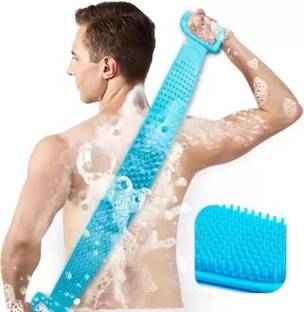 Bohra Creations Silicone Body Back Scrubber Double Side Bathing Brush for Skin Deep Cleaning