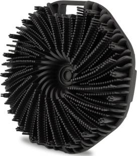 HM EVOTEK Silicone Body Scrubber for Use in Shower Exfoliating Brush Easy to Clean Long