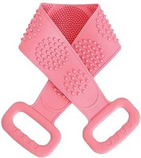 Flying monk Silicone Bathing Brush Exfoliating Back Scrubber for Shower Skin Deep Cleaning Massage Men & Women Double Sided Bath Body Scrubber Brush