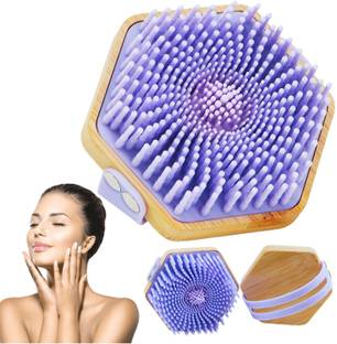 crzzyzone Silicone Body Scrubber ,Shampoo Brush Exfoliating Bath Scrubber For Men & Women