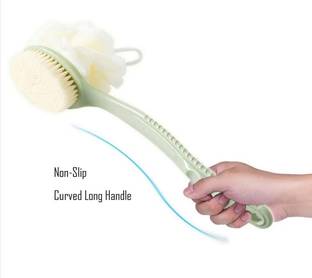 HM EVOTEK Luxury Bathing loofah Sponges Brush Couples Double Side With Handle L-57
