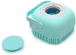 Sarchase 2 in 1 Bathing Brush with Liquid Soap Dispenser for Body Cleaning Dishwash Bar