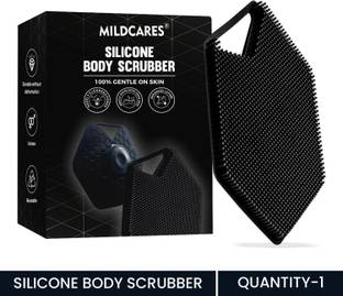 MildCares Silicone Back and Body Scrubber with Soft Bristles and Suction Grip for Shower