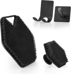 INCLUSSHOP Silicone Body Scrubber Silicone Face Scrubbers Men Women Bathroom Four Piece Set