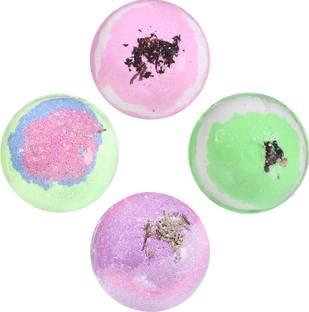 Lá Náturál Refreshing Bath Bombs Rose Lavender Eucalyptus Tea Tree (4pc X 60gm)