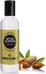 Earth N Pure Bitter Almond Oil 100% Pure, Natural and Cold Pressed - 200 ml (6.8 fl. oz.) Hair Oil