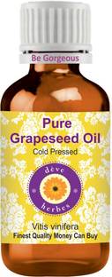 deve herbes Pure Grapeseed Oil (Vitis vinifera) 100% Natural Therapeutic Grade Cold Pressed