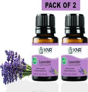 KNR CORPORATION KNR 100% Pure & Nature lavender Essential Oil- 15 ml Each (Pack of 2)