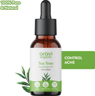 Aravi Organic 100% Pure Tea Tree Essential Oil For Skin, Hair, Acne Care & Dandruff