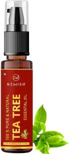 NEWISH Teatree 100% Natural Essentail Oil for Acne Blemish Free Glowing Skin, Stress ,Hair AntiDandruff Undiluted Therapeutic Grade (30 ml)