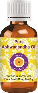 देवे हर्बस शुद्ध अश्वगंधा तेल (विथानिया सोमनिफेरा) 100% प्राकृतिक चिकित्सीय ग्रेड