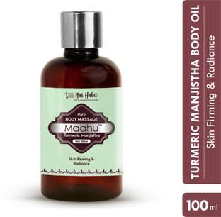 Nat Habit Body Massage Oil Turmeric Manjistha Maahu For Muscle Soreness & Joint Pain