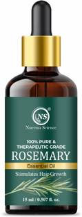 Nuerma Science Rosemary Essential Oil 100% Pure Therapeutic Grade For Fast Hair Growth & Anti Hair Fall Hair Oil