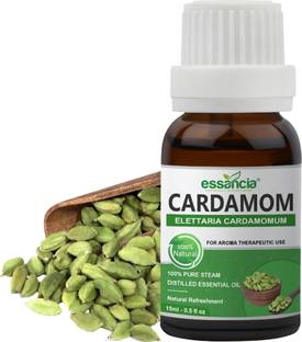 essancia Spicy Cardamom Essential Oil: Skin Care, Aromatherapy, Cooking, Relaxation.