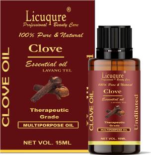 licuqure Pure Clove Essential Oil for Aromatherapy, Relaxation, and Natural Wellness