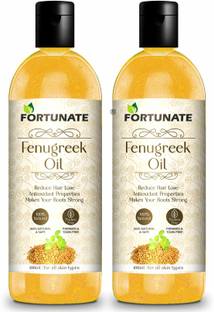 FORTUNATE Methi (Fenugreek) Hair Oil for Hair Growth & Hair Fall Control - Pack of 2 Hair Oil