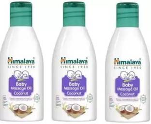 HIMALAYA Baby Massage Coconut Oil For Enhances Baby Growth (Pack of 3)