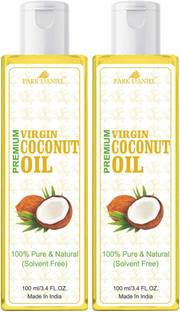 PARK DANIEL Virgin Coconut Oil - Pure and Natural Combo of 2 bottles of 100 ml(200 ml)