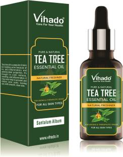 Vihado Tea Tree Essential Oil For Skin, Hair, Face, Acne Care, Pure, Natural