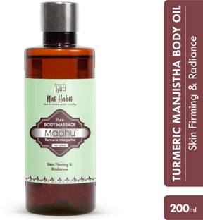 Nat Habit Body Massage Oil Turmeric Manjistha Maahu For Muscle Soreness & Joint Pain