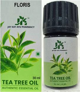 Floris Pure Tea Tree Oil Face, Skin, Hair Growth, Nails Care, Pimples, Aromatherapy