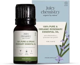 Juicy Chemistry 100% Organic Rosemary Essential Oil, 10ml
