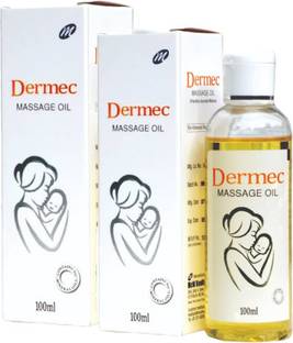 डर्मेक Baby massage oil 200 ml (pack of 2 pics 100ml each)
