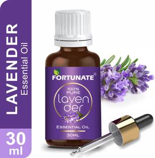 FORTUNATE Pure & Natural Lavender Essential Oil, Undiluted for Skin, Hair and Aromatherapy